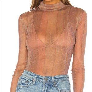 Sheer mesh long sleeve